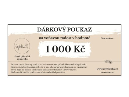 Dárkový poukaz 1000 Kč 1