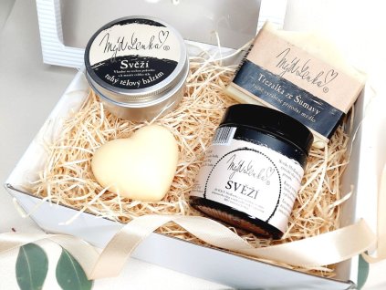 Dárek pro ženu Svěží, dárek na Valentýna, dárek na Vánoce, dárková sada MýdLenka