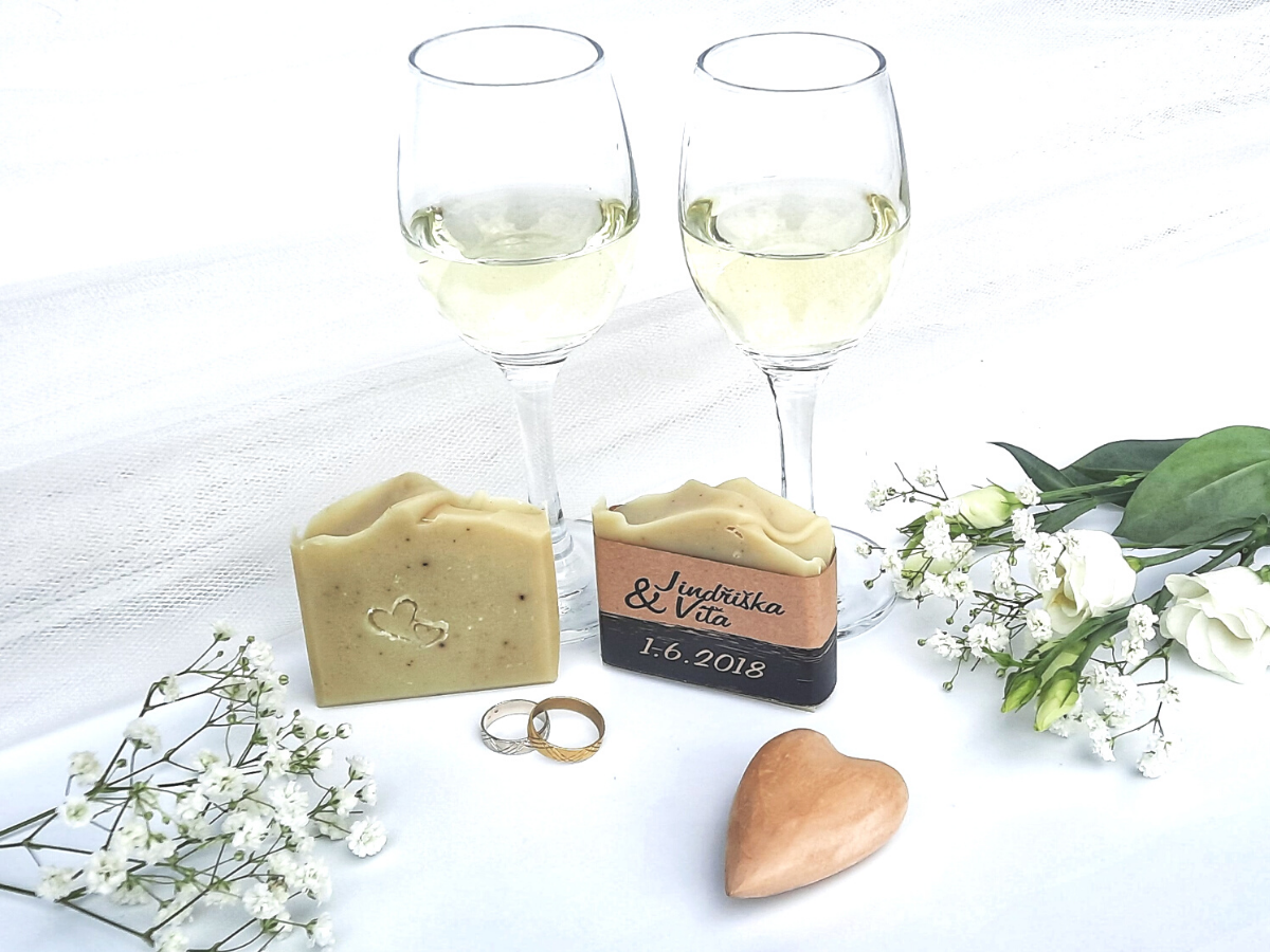 Svatební mýdla Svatební mýdlo - originální dárek pro svatební hosty