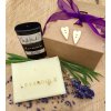 Dárkový balíček Levandulový - Levandulové mýdlo a deodorant Levandule v krabičce