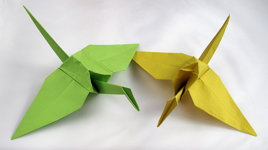 JAK SLOŽIT ORIGAMI JEŘÁBA
