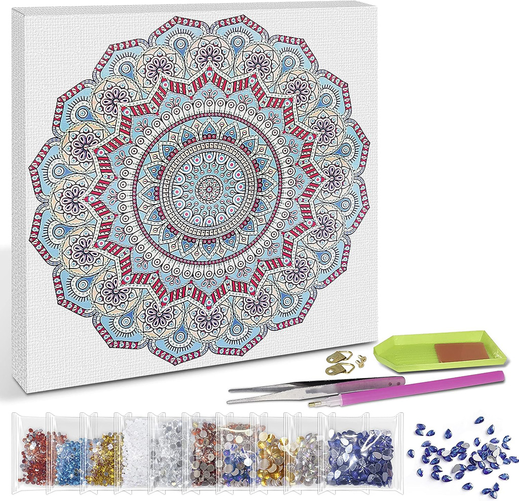 URSUS 43520001 - Diamond Art Painting umělecká sada - Mandala, 30x30 cm