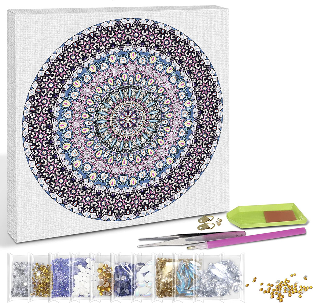URSUS 43520002 - Diamond Art Painting umělecká sada - Mandala, 30x30 cm