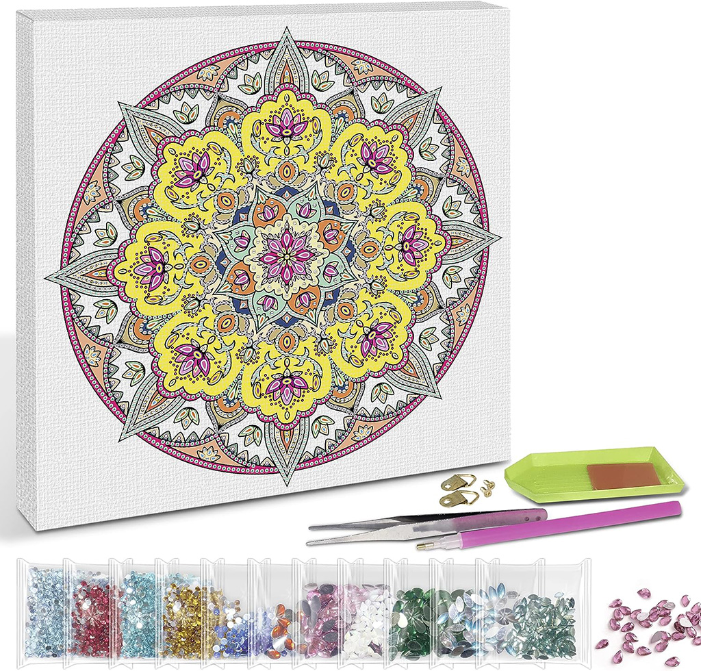 URSUS 43520003 - Diamond Art Painting umělecká sada - Mandala, 30x30 cm