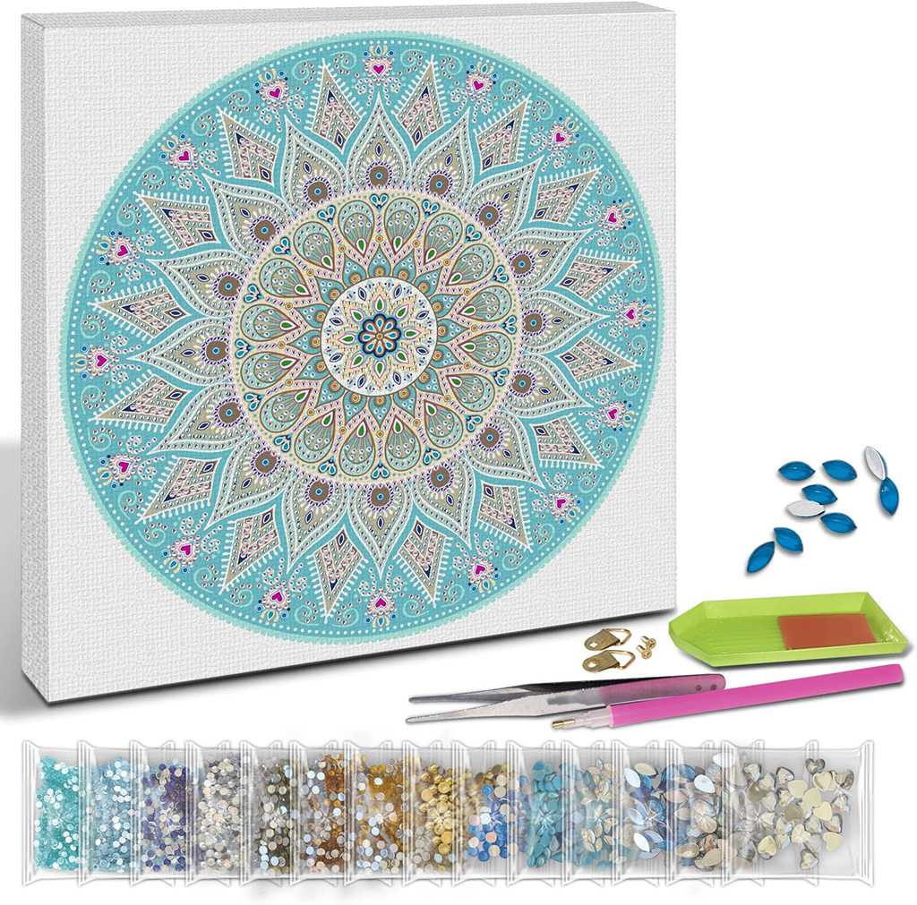 URSUS 43520005 - Diamond Art Painting umělecká sada - Mandala, 30x30 cm