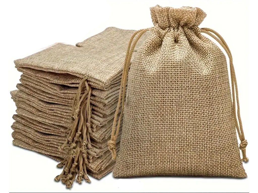 MYS005 Adventní kalendář Jutové pytlíčky a knoflíky