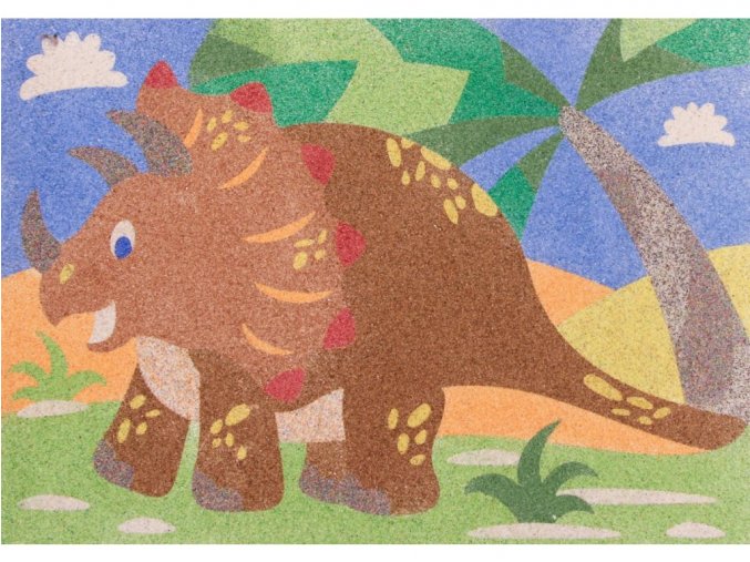 Radost v písku 1645 - šablona na pískování Triceratops