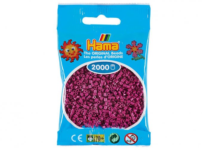 Hama 501-82 - zažehlovací korálky Mini - bordó, 2 000 ks