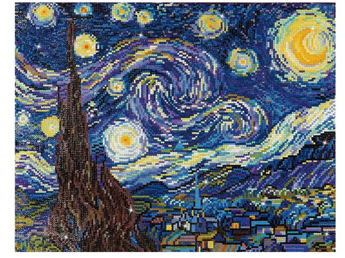 DIamond dotz 9001 - Diamantové malování - Hvězdná noc Van Gogh