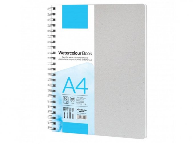 Drasca Art 900900136 - Kroužkový skicák Watercolour Book - A4, 30 listů, 250 g/m2