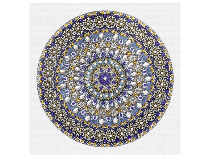 URSUS 43520002 - Diamantový obraz na plátně - Mandala, 30x30 cm