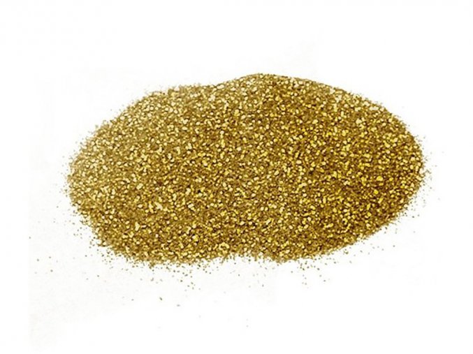 Radost v písku 1244 - barevné třpytky zlaté, 6 g