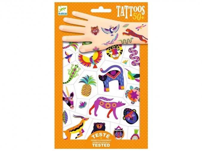 Djeco 09609 - Tetování Divoká zvířata