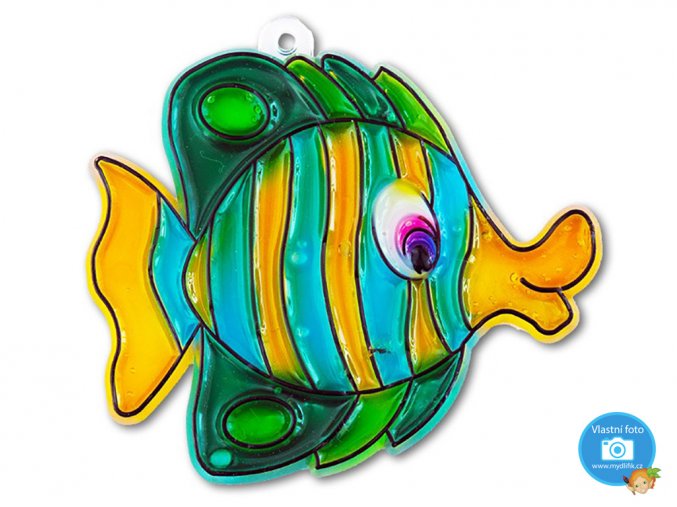 Závěsná šablona pro barvy na sklo - ryba