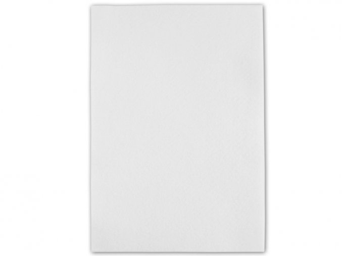 Folia 520400 - Dekorační filc/plst Folia - 20 x 30 cm - bílý