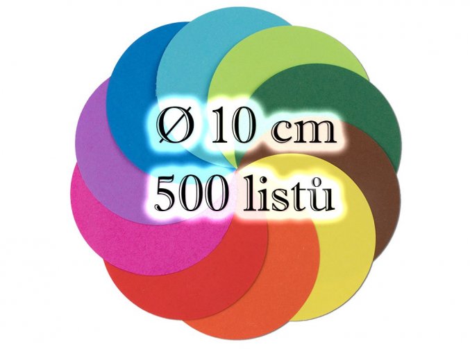 Folia 8960 - Kulate origami papiry na skládání - průměr 10 cm, prodava Mydlifik.cz