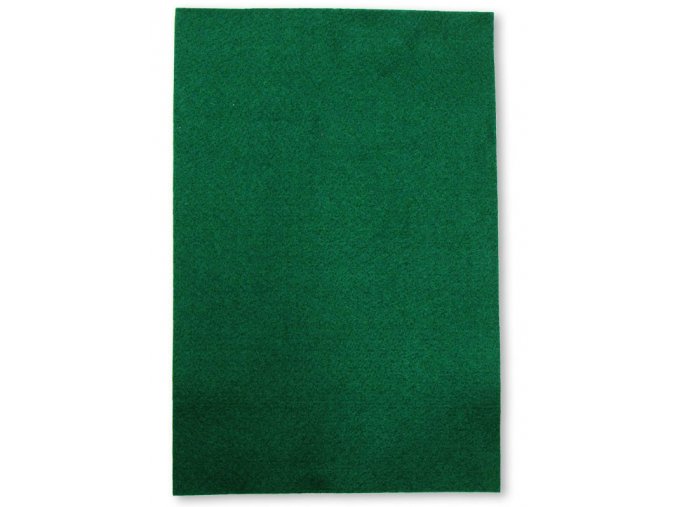 Dekorační filc/plst - 20 x 30 cm - tmavě zelený