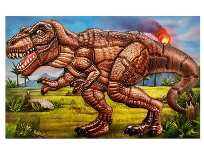 Anděl 6626 - Samolepicí skládačka T-rex 14x25 cm
