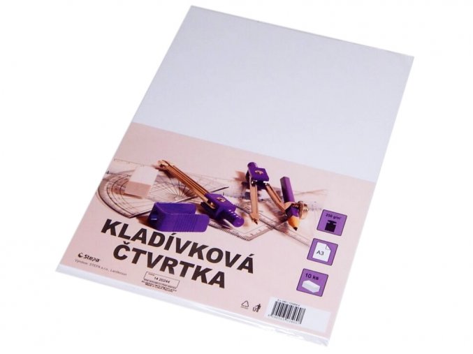 Čtvrtka kladívková A3, 250 g/m, 10 ks