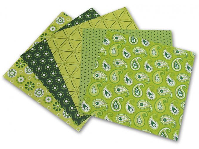 Folia 465/1515 Origami papír Basics - zelený