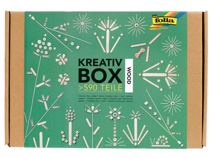 Folia 938 - Kreativní box Dřevo - 590 ks