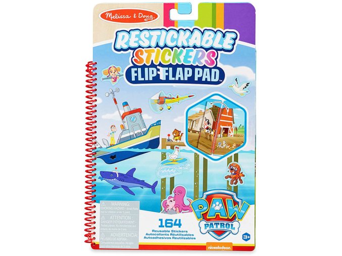 Melissa and Doug 33254 - Adhezní kniha se samolepkami - Tlapková patrola - Dobrodružství