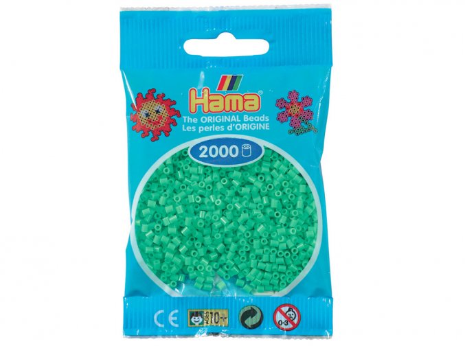 Hama 501-11 - zažehlovací korálky Mini - světle zelené, 2 000 ks