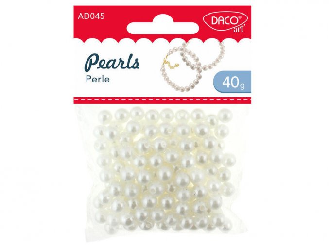 DacoArt 045 - Plastové korálky perličky