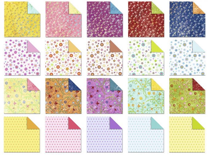 URSUS 294/68 Origami papíry Štěstí, 10x10 cm, 300 listů