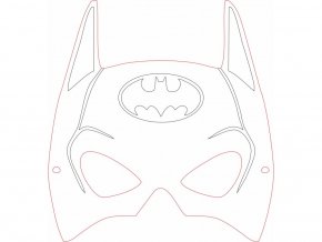 Radost v písku 13170 - šablona na pískování Maska na obličej, Batman