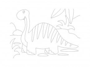 Radost v písku 2471 - šablona na pískování Brachiosaurus