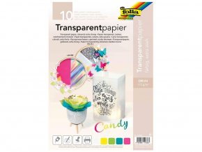 Folia 87429 - Transparentní papír Candy, 10 listů, A4
