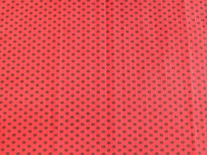 Krepový papír puntíkatý - 9755/51 - červeno-černý