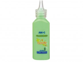 AMOS 1560 - Slupovací barva se třpytkami - zelená, 22 ml