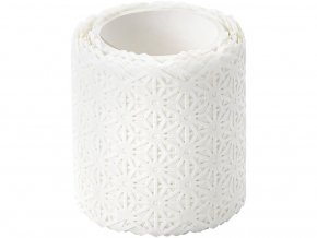 Folia 29101 - Washi bordura z rýžového papíru - motiv Květiny bílé