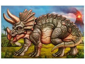 Anděl 6625 - Samolepicí skládačka Triceratops 14x25 cm