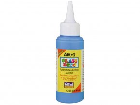 AMOS 1503 - Slupovací barva na sklo - tmavěmodrá, 60 ml