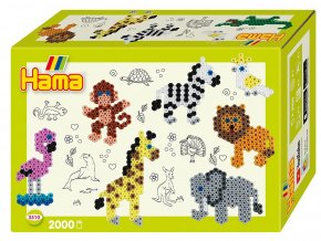 Hama 3510 - zažehlovací korálky MIDI - Malý svět - ZOO