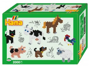 Hama 3509 - zažehlovací korálky MIDI - Malý svět - Farma