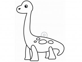 závěsná šablona pro barvy na sklo - brachiosaurus