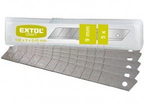 Extol 9122 - Břity ulamovací 9 mm, 5 ks