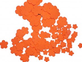 BD TOVA 99010 - výseky z pěnovky oranžové kytky, 100 ks