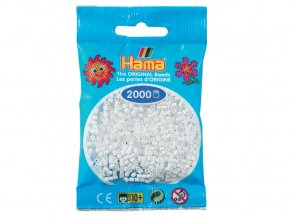 Hama 501-01 - zažehlovací korálky Mini - bílé, 2 000 ks