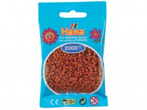 Hama 501-20 - zažehlovací korálky Mini - hnědé, 2 000 ks