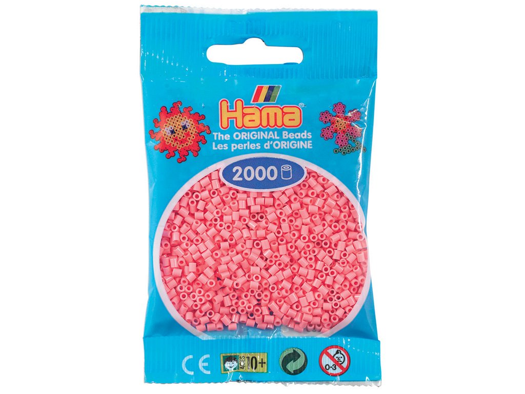 HAMA MINI zažehlovací korálky - RŮŽOVÉ - 2 000 ks