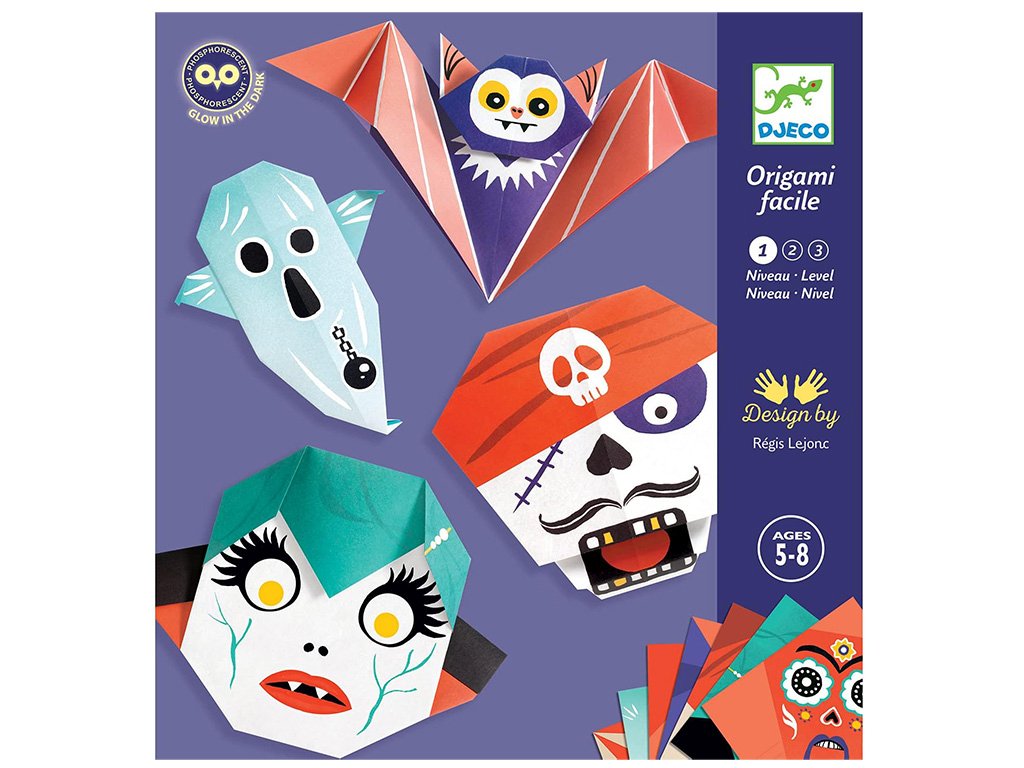 Djeco Origami skládačky - Děsivá halloweenská strašidla