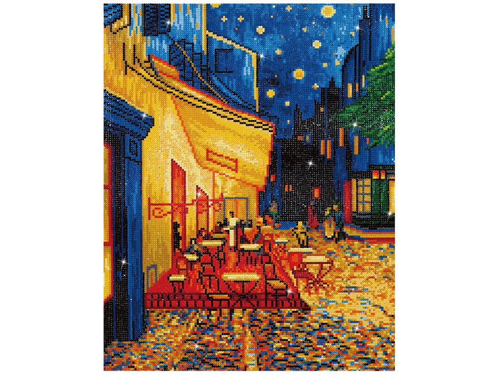 Diamond Dotz Diamantové malování - Kavárna v noci dle Van Gogha