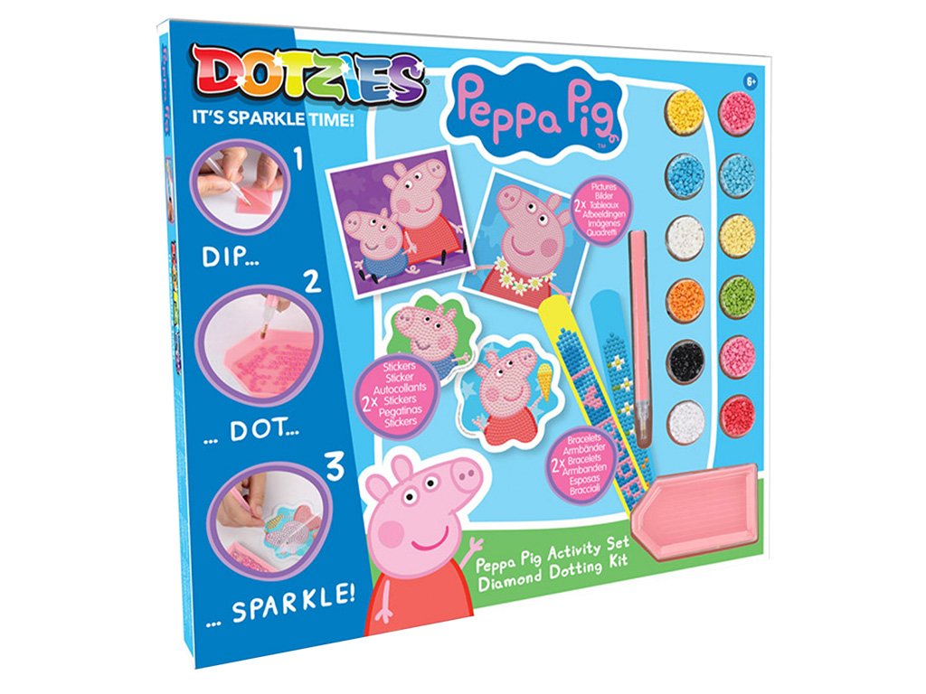 Diamond Dotz Velká sada diamantové malování - PEPPA PIG