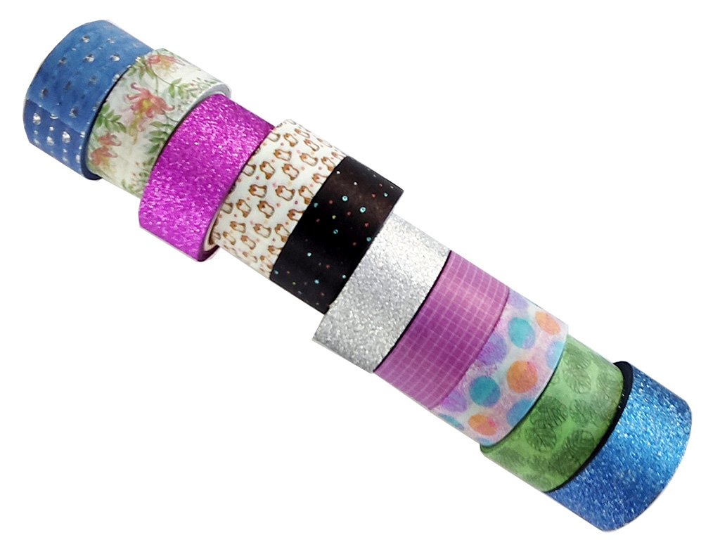 Creatoys Washi Tape - dekorační lepicí pásky - 10 ks