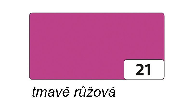 Folia - Max Bringmann Barevný papír - jednotlivé barvy - 220 g/m2, 50x70 cm Barva: tmavě růžová